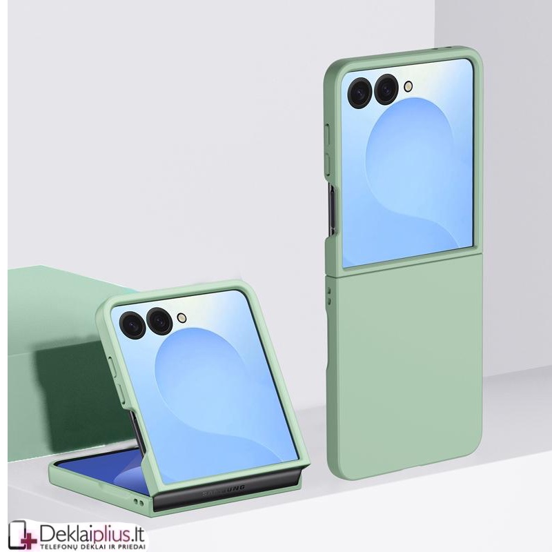 Plastikinis ploniausias dėklas - šviesiai žalias (Samsung Galaxy Z Flip 7) Plastikinis ploniausias dėklas - šviesiai žalias (Samsung Galaxy Z Flip 7)